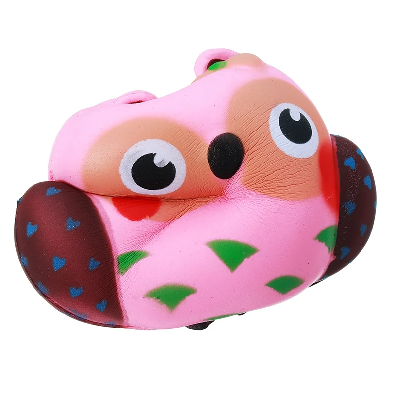 Squishies Kawaii Сова мягкими замедлить рост мягкий Squeeze Мягкие Детские игрушки Мобильный телефон ремни забавные Давление выпуска подарок