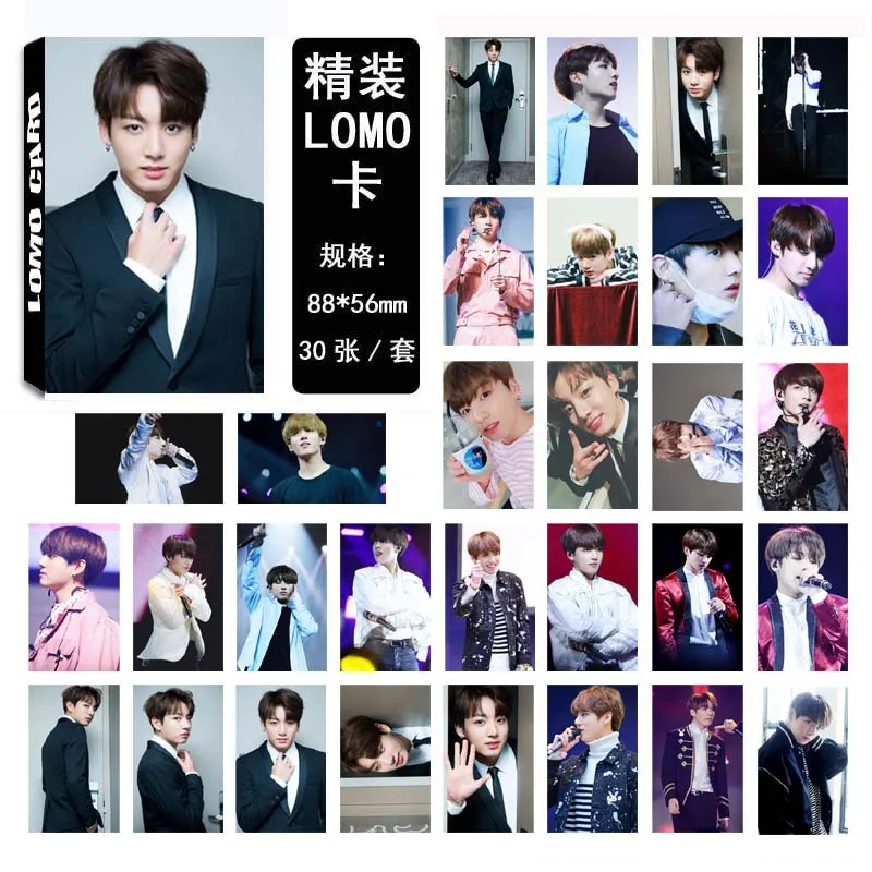 [MYKPOP] NEW1 JUNGKOOK ЛОМО карта 30 шт./компл. KPOP вентиляторы коллекция SA19041316|Игровые