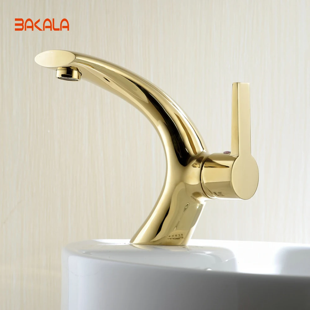 Online kaufen groÃhandel gold badarmaturen aus china gold ... Wasserhahn weiß bad