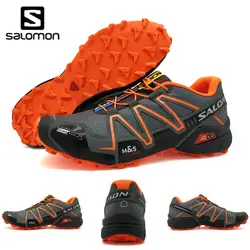 Salomon speed Cross 3 CS III Нескользящая Мужская Спортивная обувь легкая мужская обувь для бега черная оранжевая обувь Salomon