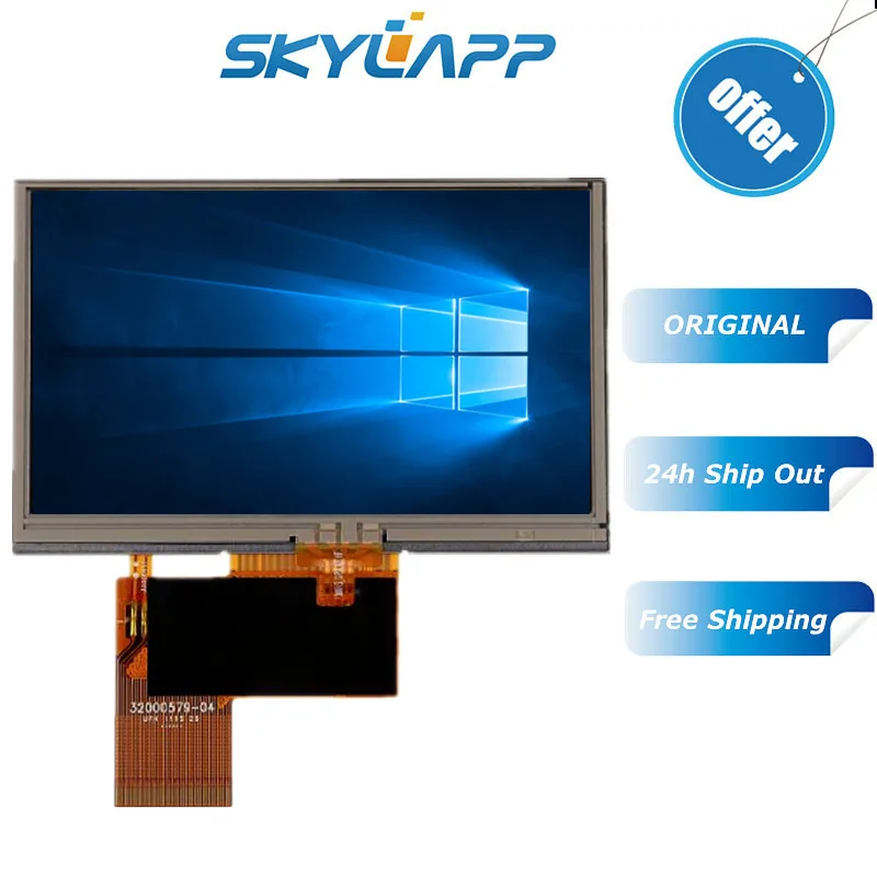 

Original 4.3''Inch LCD with Touch Screen For AT043TN25 V.2 V.1 Complete LCD Display 32000579-04 LCD Replacement Free shipping