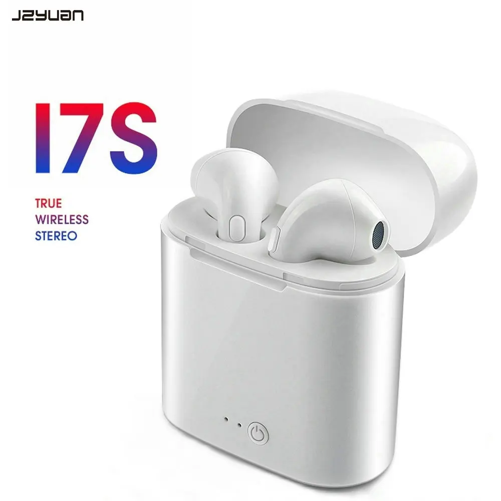 

JZYuan i7s Bluetooth Wireless earphone Stereo sport TWS headphones For iphone x 8 Android smartphone with Charging Box