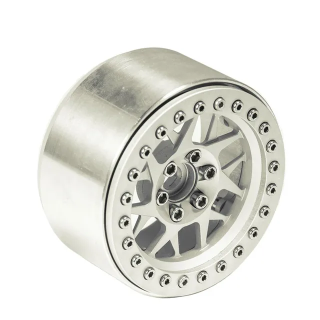 Best Offers 2.2" Alloy Silver Beadlock Wheel Rims RC 1:10 Rock Crawler Wheels Rims Hub For RC Crawler Axial SCX10 Wraith 90018 1PC