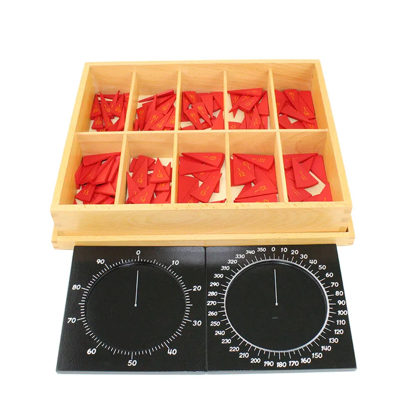  Montessori Teaching Material For Children Cut-Out Labeled Fraction Circles (11-20) With Centesimal  - 32895943175