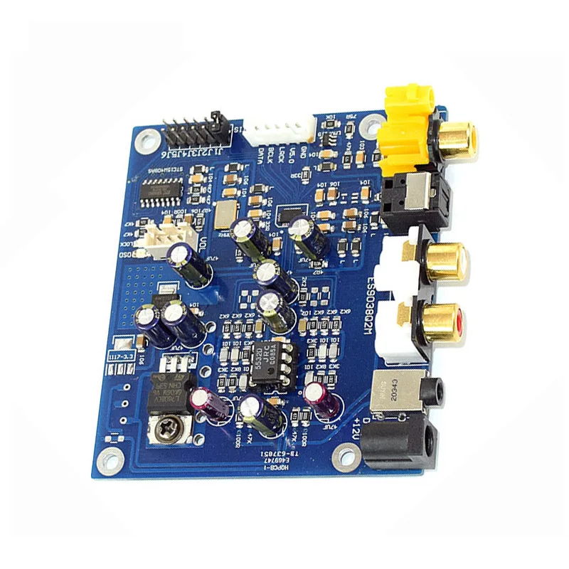 ES9038 Q2M I2S DSD Optical Coaxial Input Decoder DAC Headphone Output HiFi Audio amplifier Board