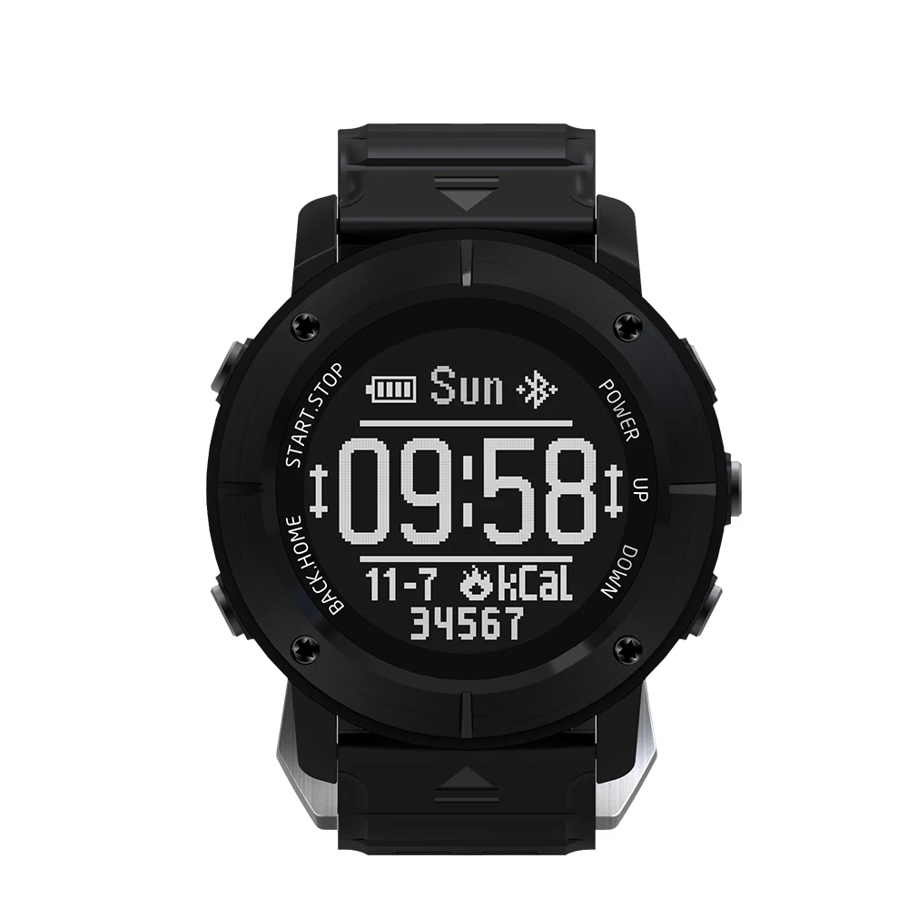 

2018 New UW80C Smart Watch Weather Heart Rate Monitor GPS IP68 Waterproof Thermometer Sport Smart Wristwatch Watch eink Screen
