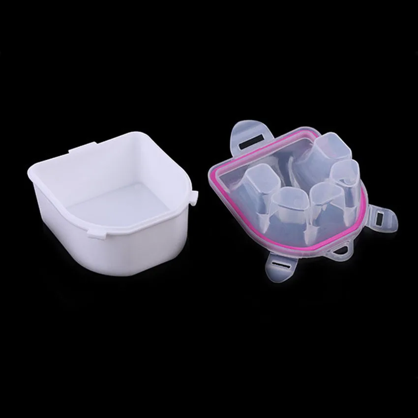 

Nail Art Hand Wash Bowl Soak Off Nail Polish UV Gel Remover Plastic Acetone Resistant Nail Art Manicure Treatment Tool DIY Salon