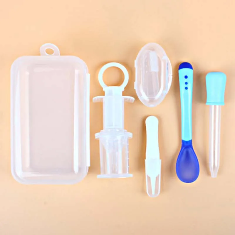 

Healthcare Medical Kit Baby Care Newborn Grooming Set Feed Drug Nasal Absorption Apparatus Dropper Measuring Cups