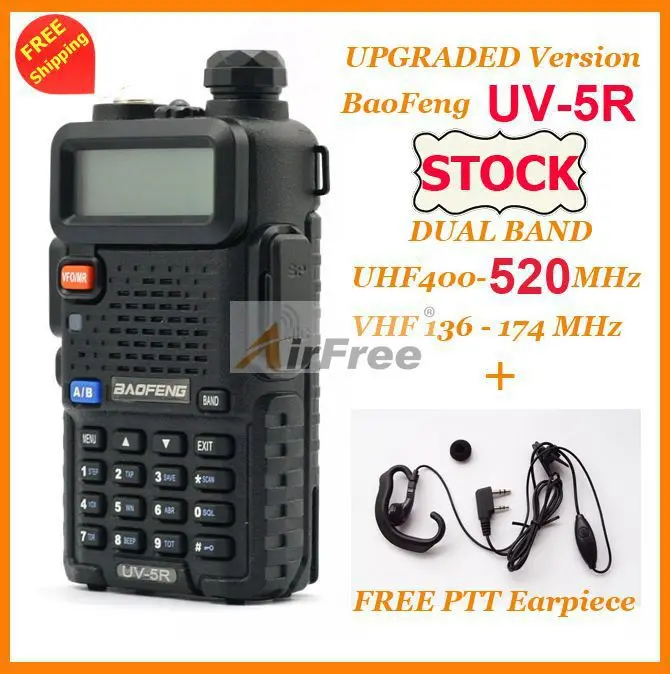 imágenes para 2 sets original baofeng uv-5r de banda dual de jamón de radio 136-174/400-520 mhz uhf vhf pofung uv-5r walkie talkie con free auricular imágenes para 2 sets original baofeng uv-5r de banda dual de jamón de radio 136-174/400-520 mhz uhf vhf pofung uv-5r walkie talkie con free auricular