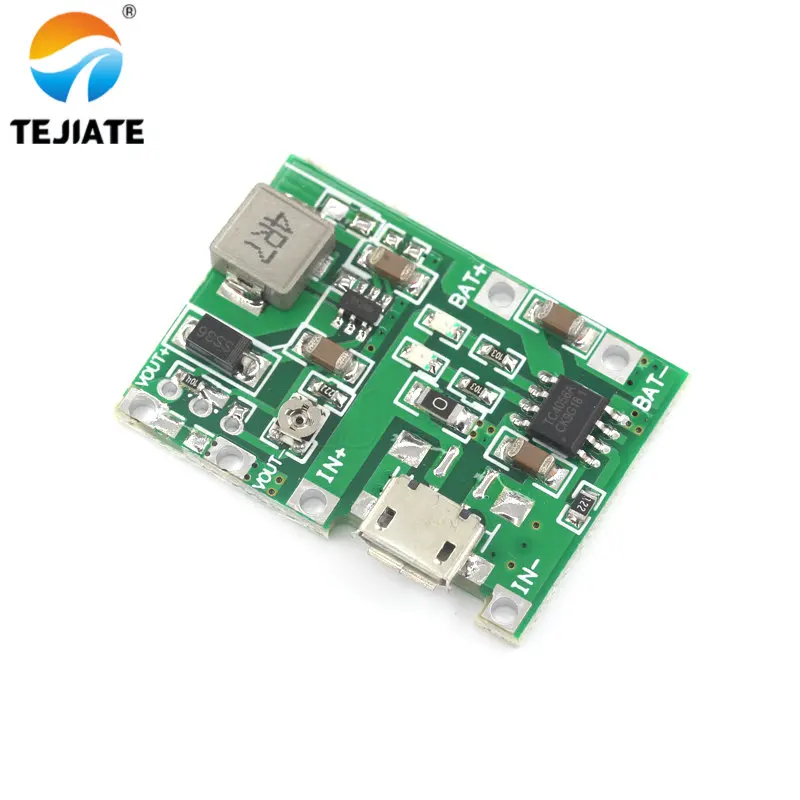 

3.7V 4.2V Lithium Li-ion 18650 Battery Charger Board DC-DC Step Up Boost Module Lithium Battery Charging Step-Up Board Module