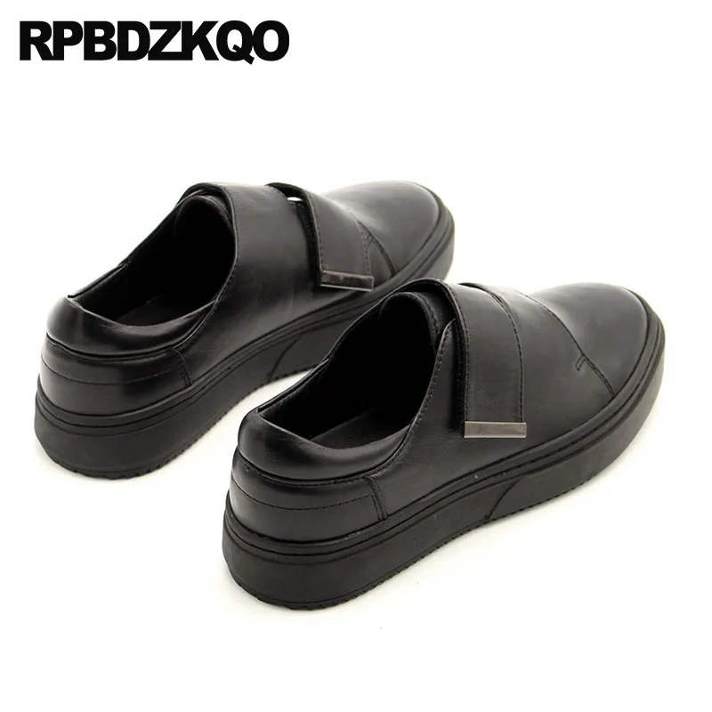 Blanc 2018 Designer Taille Printemps Chaussures Cuir VéritableHomme Confort De Décontracté Qualité Noir Grande Creepers blanc Réel Luxe Noir Supérieure luKJ3F1cT