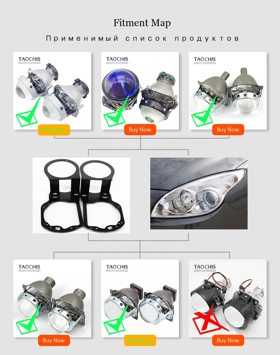 adapter frame transition bracket hyundai i30 hella 5 koito q5 bi xenon projector lens  (7)