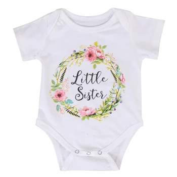 

Pudcoco Baby Kids Girl Little Big Sister Match Clothes Bodysuit and T shirt
