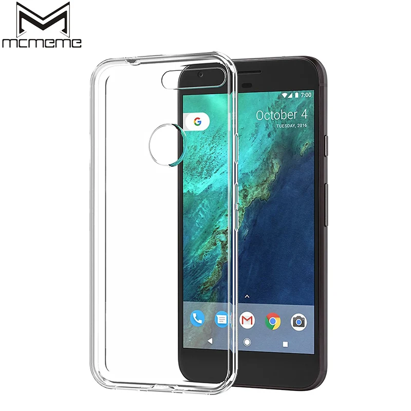 

MCMEME Transparent Case For Google Pixel 2 XL Case Soft Silicone Clear TPU Skin Shell For Google Pixel 2 Protective Back Cover