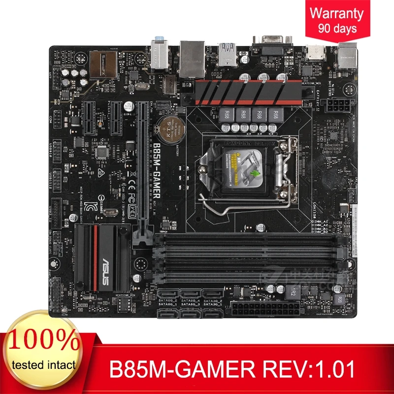 Для Asus B85M-GAMER DDR3 rev: 1,0 LGA 1150 B85 рабочего Материнская плата 32 Гб USB2.0 USB3.0 для I3 I5 I7 Процессор материнской Бесплатная доставка