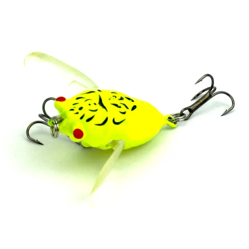 4 قطعة الصلب الكريكيت الصيد إغراء البلاستيك الحشرات الزيز الطعم إغراء 4 سنتيمتر الاصطناعي Crankbait ALS88