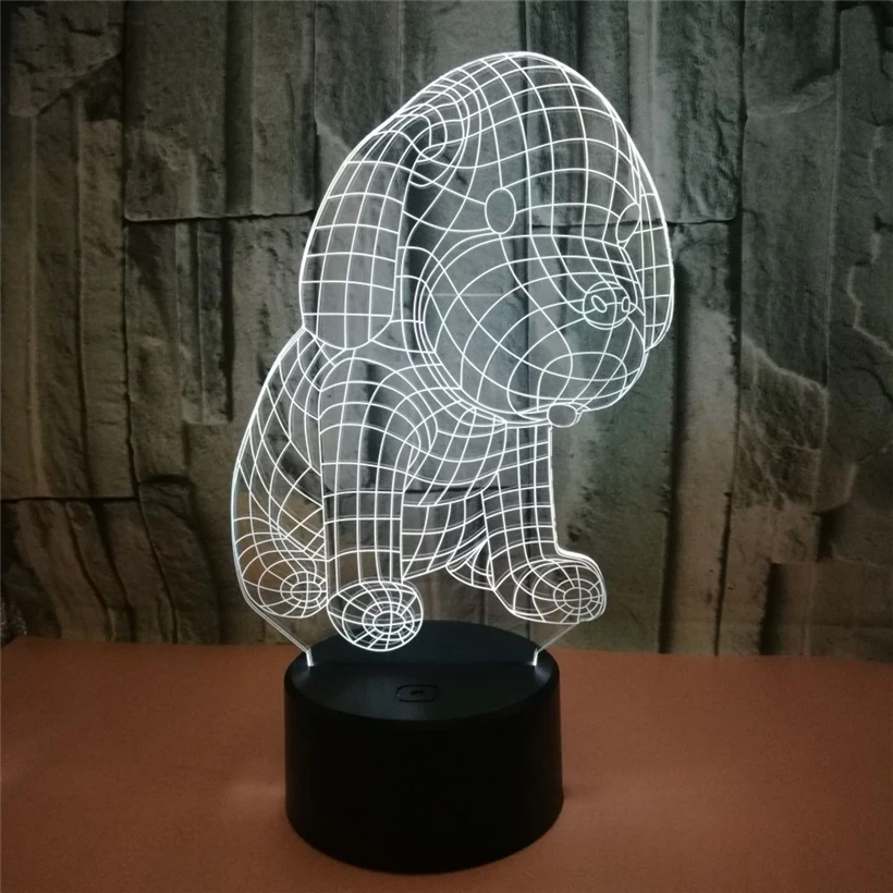 dog 3D night light (7)