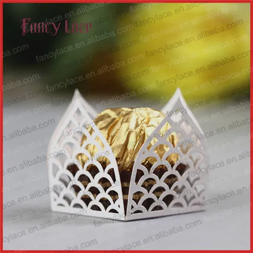 60PCS New Arrival Chocolate Mini Cupcake Wrappers Lace Desert Packing Liners for Wedding Party Decorations | Дом и сад