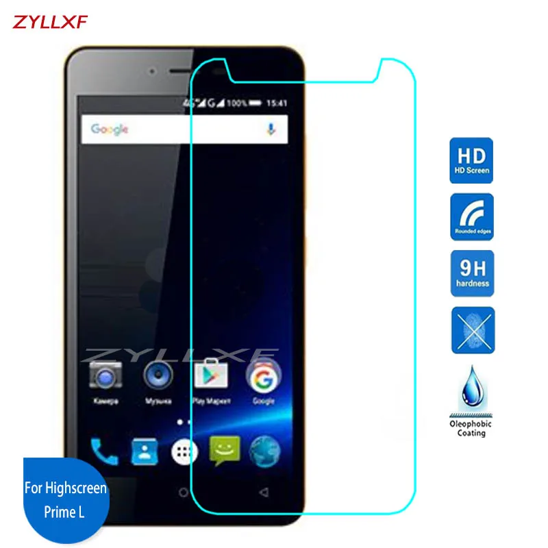

For Highscreen Prime L Tempered Glass Screen Protector Film 5 inch 9H 2.5D Safety Protective Film pelicula de vidro