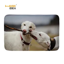 HUGSIDEA ковры 3D животное борзая дизайн коврики для пола декор дома входная дверь ванная комната нескользящий коврик теплые мягкие alfombres