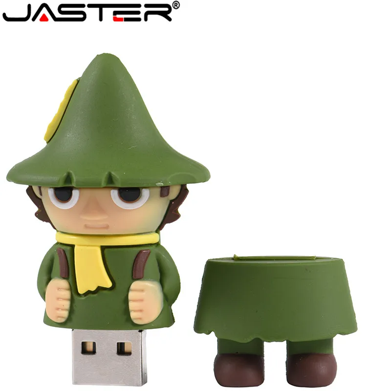 Usb флеш накопитель JASTER флешка с мультипликационным принтом Moomin долина 64 ГБ 32 16 u
