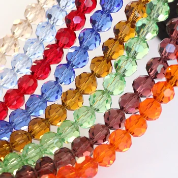 

8MM Faceted Glass Beads 70PCS/LOT DIY Accessories Round Beads Abalorios for Jewelry Making Bracelet missangas para artesanato