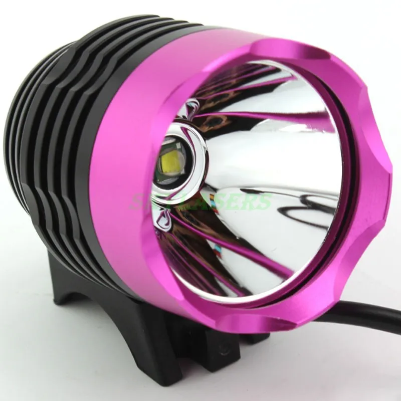 T6 светодиодный велосипедный головной светильник, водонепроницаемый велосипедный светильник, велосипедный передний светильник, 5 цветов с аккумулятором и зарядным устройством