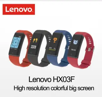 

Lenovo HX03F Smart Watch Smart band Heart Rate Sleep Monitor pk mi band3 Colorful High Resolution TFT Screen band Bluetooth 4.2