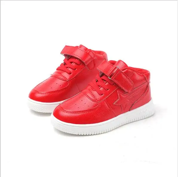 

Children Shoes New Red Sneakers For Boy Autumn Winter Kids Running Sport Shoes Girls Hook Loop Baby Ladies Sneaker