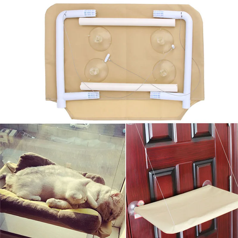 Pet Window Bed Cat Hammock Mounted Bed 20Kg Cat Basking Perch Cushion Beds Hanging Shelf Seat For Multiple Cats Household Pet Window Bed Cat Hammock Mounted Bed 20Kg Cat Basking Perch Cushion Beds Hanging Shelf Seat For Multiple Cats Household