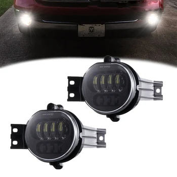 

2pcs Black/Chrome 63W Led Fog Light For Dodge Ram 1500 2002-2008 For Dodge Ram 2500/3500 2003-2009 Fog Lamp Pasing Lights