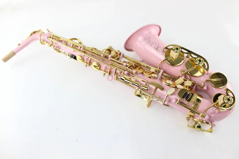 France Selmer Alto Saxophone Surface Pink Silver Nickel Gold Plated Key