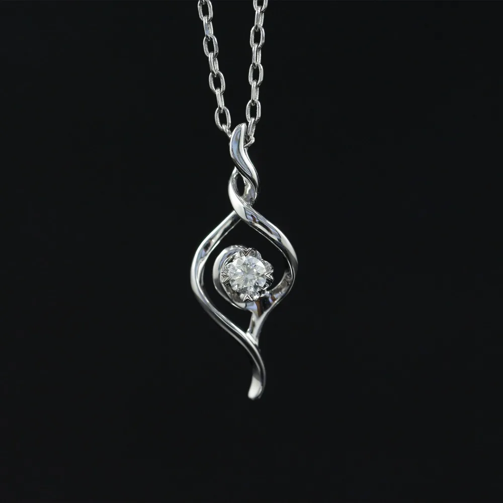 

LASAMERO Halo 0.132CT 18k Gold Round Cut Square Center Pave Set Natural Diamond Pendant Necklace Chain Women Fine Jewelry