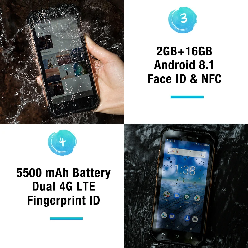 Ulefone Armor X телефон смартфон телефоны смартфоны водонепроницаемый IP68 5.5 &quotHD 4 ядра