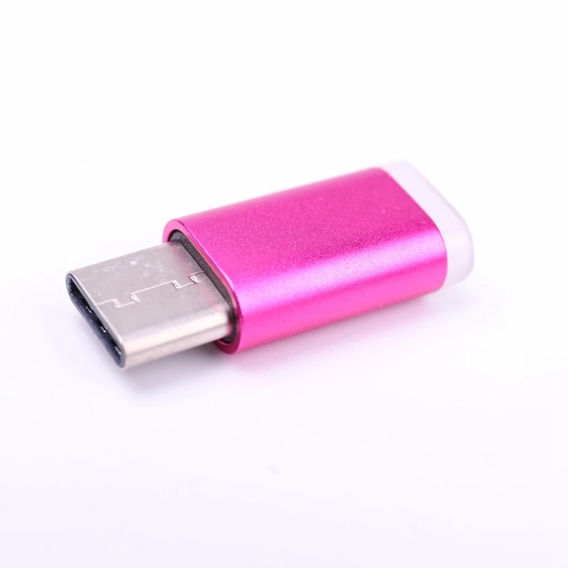 Colorful USB Type C Male Connector to Micro USB Female Converter USB-C Type-C Adapter - Цвет: RH