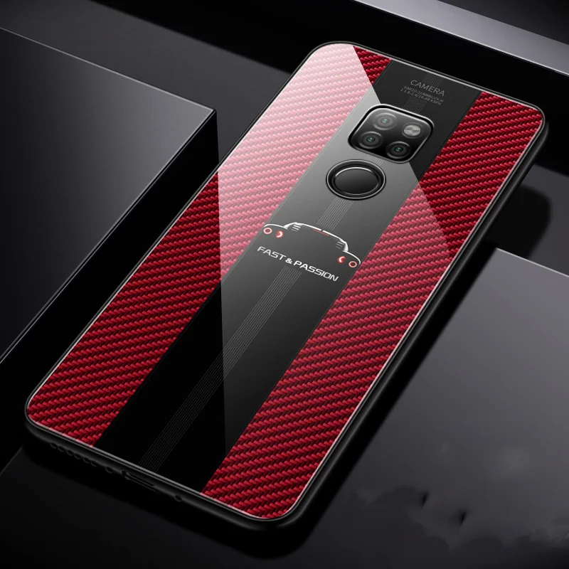 C Для huawei mate 20 10 20X Pro закаленное стекло Coque задняя крышка сдвижная крышка мягкий, зеркальный, из ТПУ силиконовый анти-осень тонкий корпус - Цвет: C