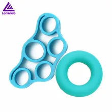 

Lenwave Brand Hand Grip Exercise Finger Ring Silicone Training Muscle Power Strength Fitness Equipment Stretch Gripping Bands