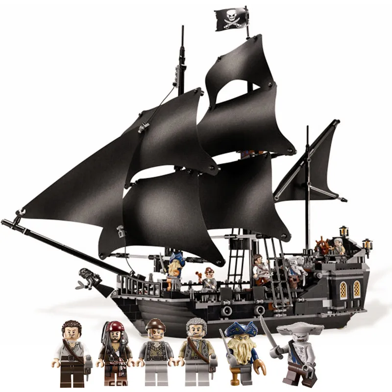 

804pcs diy Pirates of the Caribbean The Black Pearl Building Blocks Set compatible with Legoingly bricks Toys For Children
