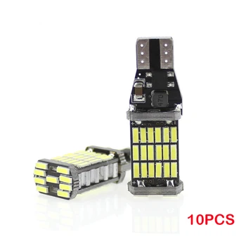 

10X Canbus 15W 921 912 T10 T15 45 LED 4014 SMD No Polarity T16 Bulb Car Light Parking Backup Lamps Auto No Error Reverse Light