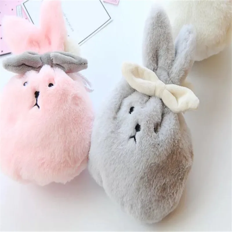 

Cute Rabbit Coin Purse Kawaii Cartoon Rabbit Pouch Women Girls Small Wallet Soft plush rabbit drawstring Coin Bag Kid Gift