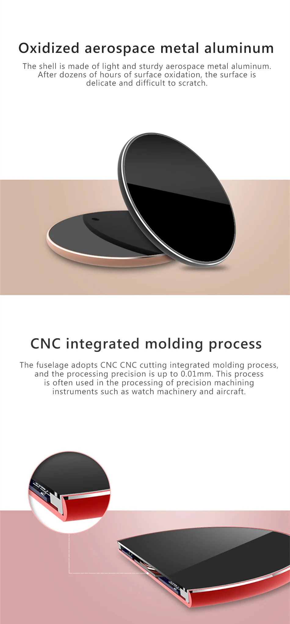 5W10W Mirror Wireless Charger For iPhone X 8 XS Max XR Ultra-thin Fast Charging For Huawei Samsung Galaxy S9 S8 Plus S6 (7)