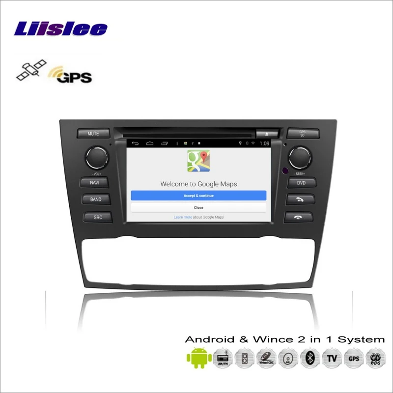 Cheap Liislee Car Android Multimedia For BMW 1 E88 E81 E82 2007~2013 Radio CD DVD Player GPS Navi Navigation Audio Video Stereo System 4