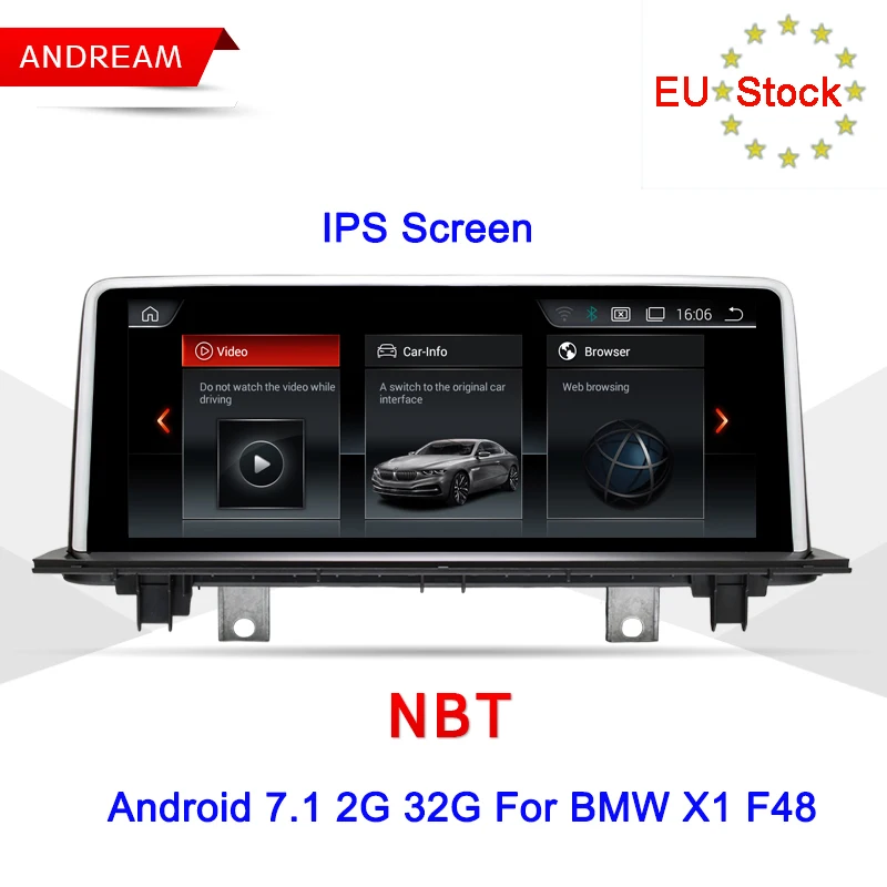 10 25 &quotAndroid ips Экран ID6 Интерфейс мультимедийный плеер для BMW X1 F48 gps навигации wi-fi