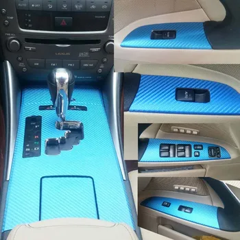 

3D Carbon Fiber Car Interior Center Console Color Change Molding Sticker Decals For Lexus IS300 IS250 06-11