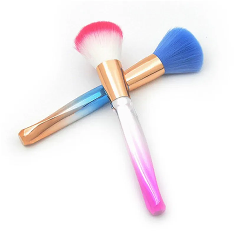 

Professional makeup brush colorful Single Spiral Diamond Handle Plastic Handle Cosmetic Foundation Eyeshadow Powder Brush