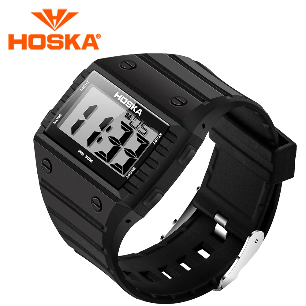 HOSKA student women s watches led digital watch women digital watch Swimming sport outdoor waterproof relogio