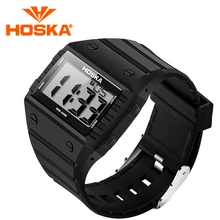 HOSKA étudiant femmes de montres led numérique montre femmes numérique-montre De Natation sport en plein air étanche relogio masculino