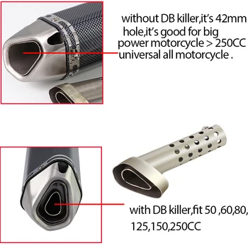 

51mm Motorcycle Modify Exhaust pipe Muffler universal for Kawasaki KX65 KX80 85 KX125 KX250 KX250F KX450F KLX450R KLX125