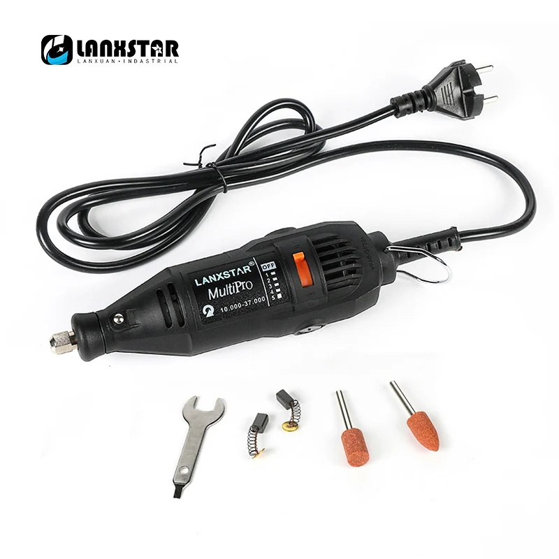 Lanxstar Dremel электроинструменты, электрическая мини дрель, полировальная машина, вращающийся инструмент с переменной скоростью с 106, аксессуары для электроинструмента - Цвет: Electric Drill Only