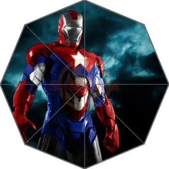 

Hot Sale Custom Iron Man Pattern Art Adults Universal Design Fashion Foldable Umbrella Good Gift Idea!Free Shipping U30-87